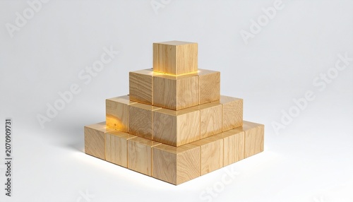 pyramid of cubes