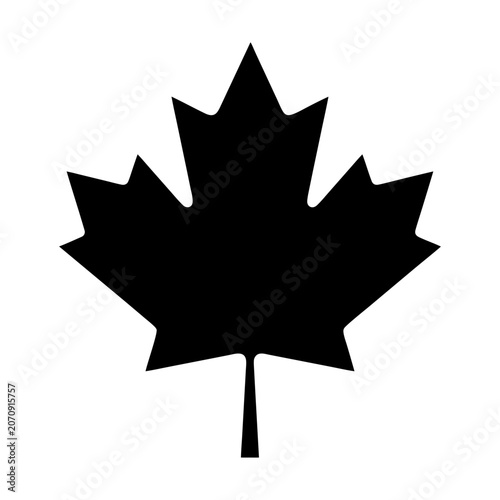 Black maple leaf autumn silhouette isolated on  transparent background, perfect for Thanksgiving day decorations, Canadian themed designs, fall season crafts, and laser cut stencils