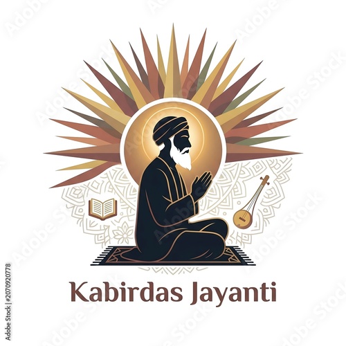Kabirdas jayanti celebration illustration