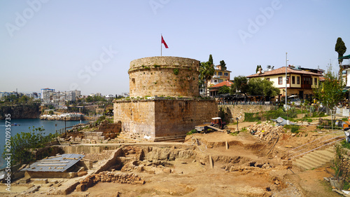 Kaleici Old Town, Antalya, Turkey. Marina and old harbor	