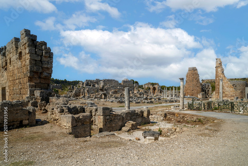 Ruins of the ancient city of Perge, Turkey	

