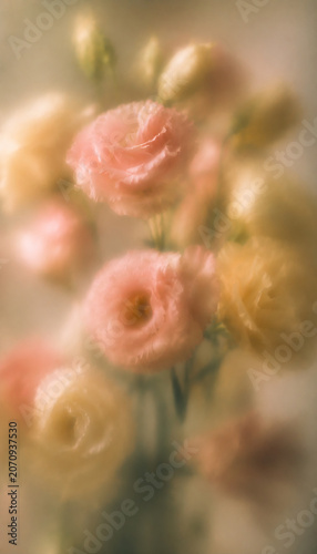 Pastel Lisianthus Bouquet in Soft Focus