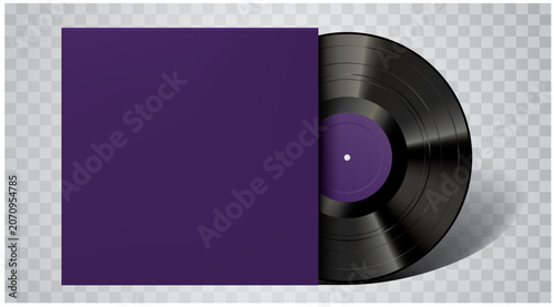purple lp mockup