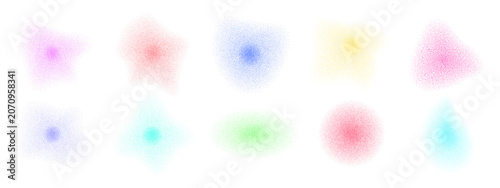 Grainy gradient texture with halftone dots creating abstract color transitions and noise effects for modern backgrounds and graphic design projects.