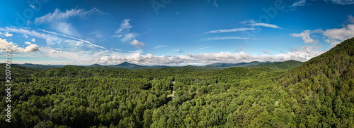 Canvas Print Hills and forest in Southern Appalachia