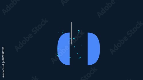 Minimalist abstract motion with floating particles and geometric shapes motion background