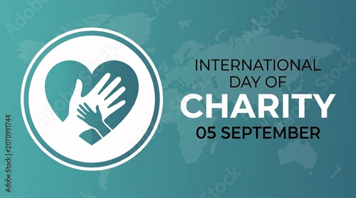 A symbolic illustration commemorating International Day of Charity observed on September fifth