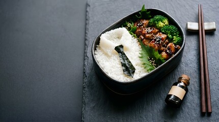 Rice Shirt and Nori Tie Bento – Father's Day Lunch