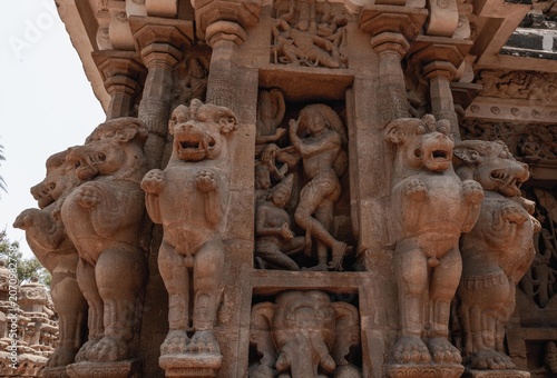 The Kailasanatha Temple in Kanchipuram, Tamil Nadu, South India is an ancient and one of the most impressive architectural monuments.