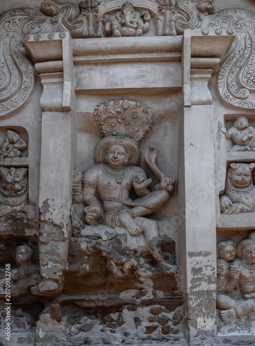 The Kailasanatha Temple in Kanchipuram, Tamil Nadu, South India is an ancient and one of the most impressive architectural monuments.