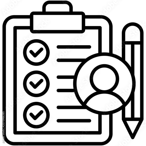 Obraz na plátne Assessment Icon