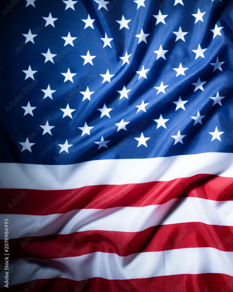 Obraz premium American flag background with stars and stripes patriotic concept
