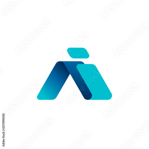 AI Logo Design in Folded Form