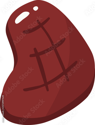 Raw Red Meat Steak Cut
