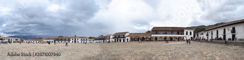 Φωτογραφία Main square Villa de Leyva town, Colombia Street in municipality and colonial tourist town, part of the Boyacá department of Colombia