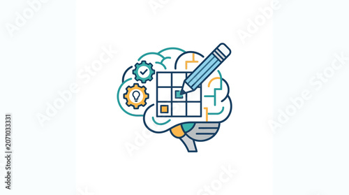 Brainstorming and Creative Strategy Icon