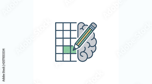Brainstorming and Creative Planning Icon