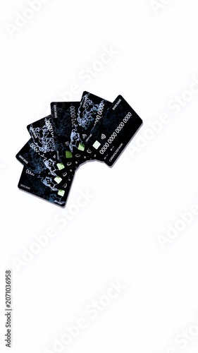 Vertical Credit Card Loop Animation on White Background – 3D Finance Concept 4K