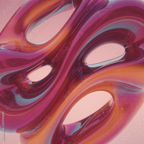 Abstract, colorful, swirling liquid shapes, vibrant pink, purple, and orange hues, artistic design element, background texture