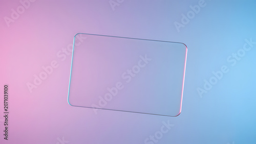 Gradient background with transparent labels