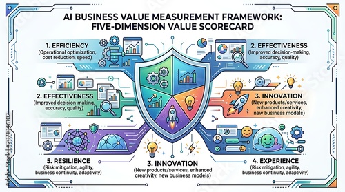 Ai business value measurement framework five dimension scorecard