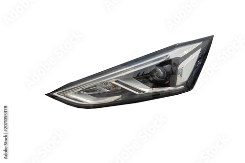 Car headlight system, led technology, new lighting technology with navigation and Look at the big way and open the automatic OA spare parts clipping part.