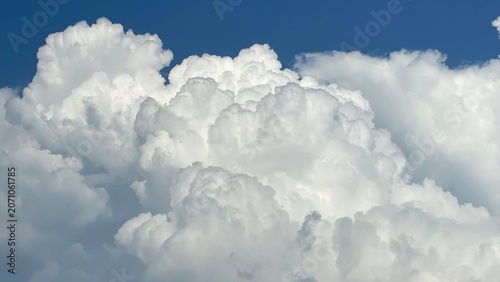 Canvas Print blue sky with clouds