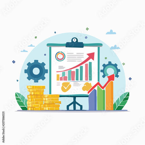 Business Growth and Financial Success Concept