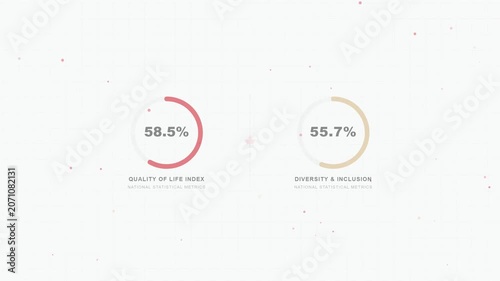 Canada Today National Kinetic Infographic for Presentation Background and Corporate Template Motion Design Video