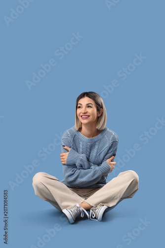 Beautiful happy young woman...