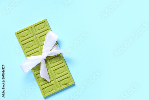 Sweet matcha chocolate bar ...