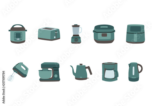 Smart Home Appliances Icon Set