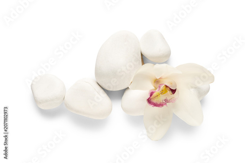 Spa stones and beautiful or...