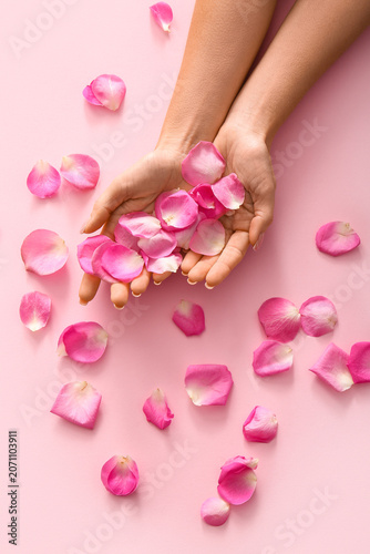 Female hands with beautiful...