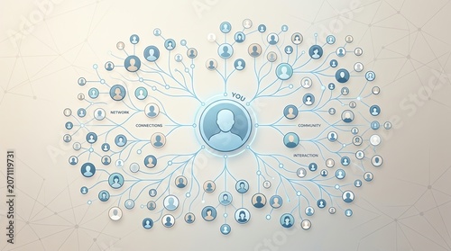 Connecting people in a global network of relationships and communication