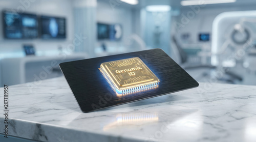 Personalized medicine advances with genomics chip technology for precise health data and innovative treatment in modern clinical settings