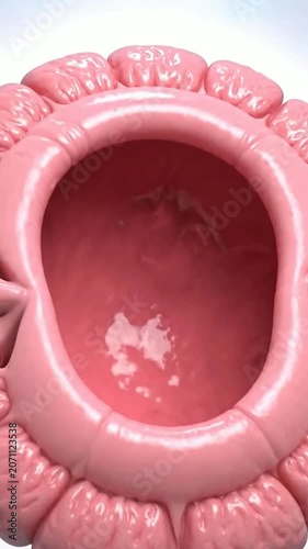 Realistic Cervix Anatomy Model for Medical and Educational Purposes, Detailed 3D Representation of Female Reproductive Structure