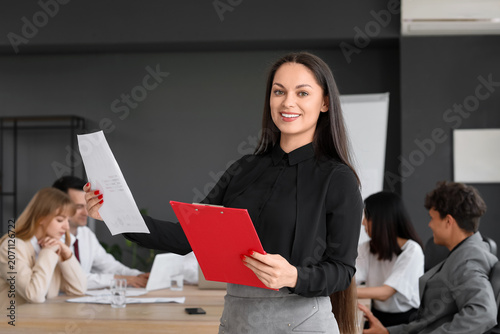 Female business consultant ...