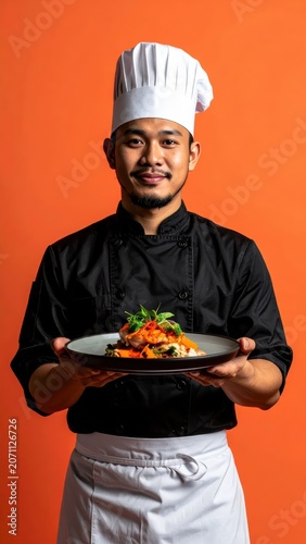 Professional Chef Proudly Presents Exquisite Gourmet Dish.
