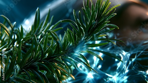 Fresh Rosemary Herbal Extract with Botanical Moisture for Natural Skincare and Medicinal Herb Concept