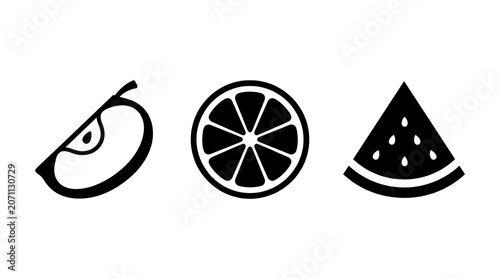 Minimalist black icons for sports travel and safety.