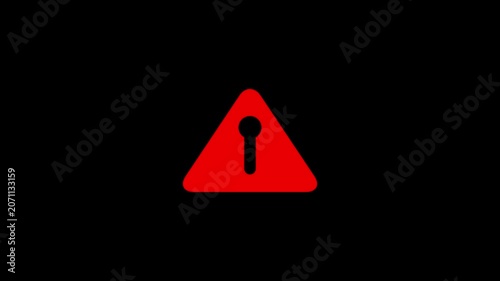 Connectivity risk icon digital animation isolated 4k video animation.