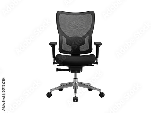 Black ergonomic office chair