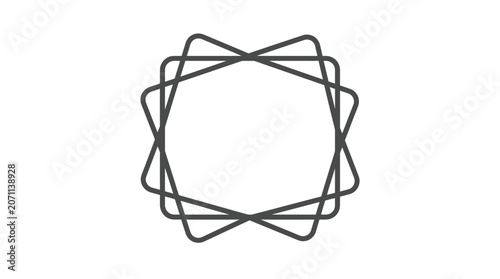 Geometric shape made of lines.