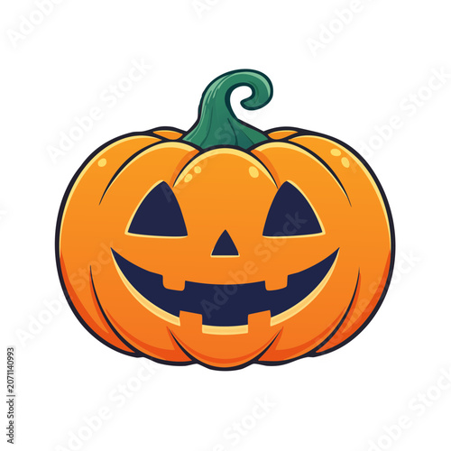 Jack o Lantern Pumpkin Halloween Illustration