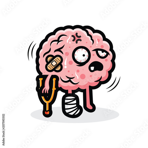severe brain injury feeling pain