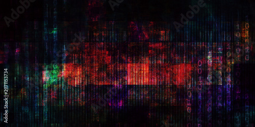 Valokuva Encrypted Terminal Backdrop With Underground Technological Aesthetic