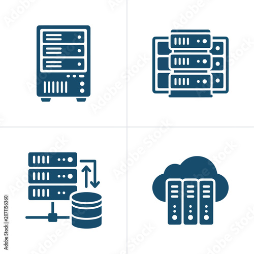 Servers and data storage systems.