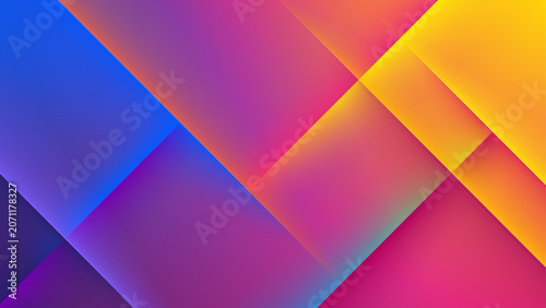 Abstract Colorful Geometric Wave Background with Dynamic Lines and Vibrant Gradient Shapes