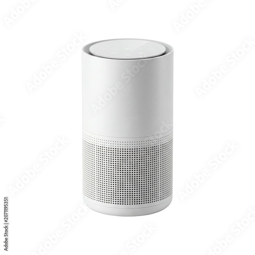 Modern Minimalist White Air Purifier Device for Home and Office Environment Air Quality Purification